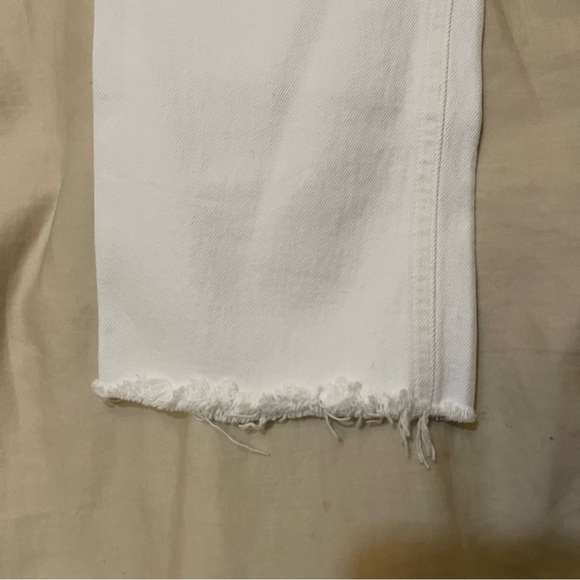 Agolde Riley High Rise Straight Crop Raw Hem Button Fly Jeans Size 27 - Picture 5 of 11